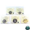Image 2 : 2015 5-cent, 10-cent, 25-cent Caribou, 50-cent, Loon $1 ICCS Certified MS-66. 5pcs.