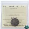 Image 1 : 10-cent 1875H ICCS Certified G-6. *Key Date*