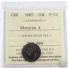 Image 1 : 10-cent 1885 Obverse 4 ICCS Certified F-12