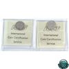 Image 2 : 10-cent 1892 Small 9 Obverse 5 & 1894 Obverse 6 ICCS Certified VF-20. 2pcs.