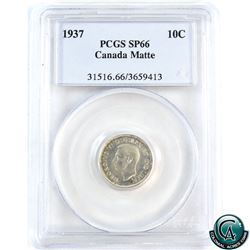 10-cent 1937 PCGS Certified SP-66 Matte