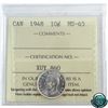 Image 1 : 10-cent 1948 ICCS Certified MS-65! *Key Date*