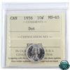 Image 1 : 10-cent 1956 Dot ICCS Certified MS-65.