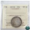 Image 1 : 25-cent 1875H ICCS Certified VF-30. *Key Date*