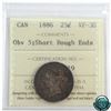 Image 1 : 25-cent 1886 Short Bough Ends Obv.5 ICCS Certified VF-30.