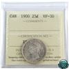 Image 1 : 25-cent 1900 ICCS Certified VF-30.