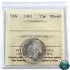 Image 1 : 25-cent 1901 ICCS Certified MS-60!