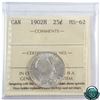 Image 1 : 25-cent 1902H ICCS Certified MS-62!