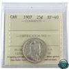 Image 1 : 25-cent 1907 ICCS Certified EF-40.