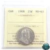 Image 1 : 25-cent 1908 ICCS Certified MS-63!