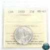 Image 1 : 25-cent 1920 ICCS Certified MS-63