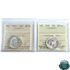 Image 1 : 25-cent 1937 & 1938 ICCS Certified MS-63. 2pcs.