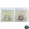 Image 1 : 25-cent 1940 & 1944, both ICCS Certified MS-64. 2pcs