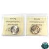 Image 2 : 25-cent 1942 & 1943 ICCS Certified MS-64. 2pcs