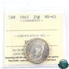 Image 1 : 25-cent 1945 ICCS Certified MS-65