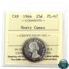 Image 1 : 25-cent 1964 ICCS Certified PL-67 Heavy Cameo