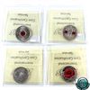 Image 2 : 25-cent 2008 Poppy, 2010 Poppy, 2015 Coloured Poppy, 2015 Poppy ICCS Certified MS-66. 4pcs.