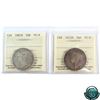 Image 1 : 50-cent 1872H & 1881H ICCS Certified VG-8. 2pcs.