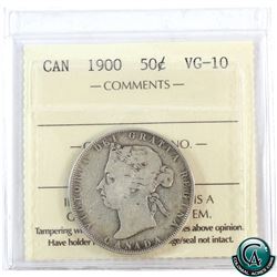 50-cent 1900 ICCS Certified VG-10.