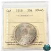 Image 1 : 50-cent 1918 ICCS Certified MS-65