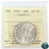 Image 1 : 50-cent 1929 ICCS Certified AU-50. A bright flashy coin with hints of golden toning.