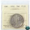 Image 1 : 50-cent 1932 ICCS Certified F-12.