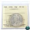Image 1 : 50-cent 1936 ICCS Certified VF-30.