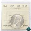 Image 1 : 50-cent 1937 ICCS Certified MS-65