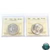 Image 1 : 50-cent 1940 & 1941 ICCS Certified MS-64. 2pcs.