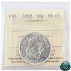 Image 1 : 50-cent 1952 ICCS Certified MS-65.