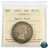 Image 1 : 50-cent 1953 Small Date ICCS Certified MS-65.