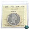 Image 1 : 50-cent 1955 ICCS Certified PL-66 Cameo.
