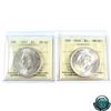 Image 1 : Silver $1 1937 Double HP & 1938 ICCS Certified MS-63. 2pcs.