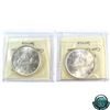 Image 2 : Silver $1 1937 Double HP & 1938 ICCS Certified MS-63. 2pcs.