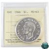 Image 1 : Silver $1 1946 ICCS Certified MS-63.