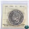 Image 1 : Silver $1 1946 ICCS Certified MS-62 Cameo