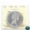 Image 1 : Silver $1 1960 ICCS Certified PL-66 Heavy Cameo.