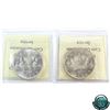 Image 2 : Silver $1 1962 & 1963 ICCS Certified MS-64. 2pcs.