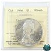 Image 1 : Silver $1 1966 Large Beads ICCS Certified MS-66! Tied for finest known. Contains light toning with l
