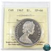 Image 1 : Silver $1 1967 ICCS Certified SP-66 Heavy Cameo