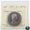 Image 1 : Nickel $1 1975 ICCS Certified SP-66 Heavy Cameo!