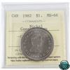 Image 1 : Nickel $1 1982 Constitution ICCS Certified MS-66.