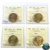 Image 1 : Loon $1 2012 Old Generation, 2013, 2015, 2016 ICCS Certified MS-66. 4pcs.