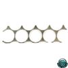 Image 1 : Error: 25-cent Planchet Strip of 3 complete punches and 2 partial (end) circles. Strip is magnetic a