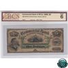 185-18-06 1888 Commercial Bank Of NFLD $5, Cartier-cooke, Check Letter B, S/N 16312, BCS G-6 (Minor 