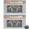 Image 1 : 505-60-02 1935 Bank of Montreal $5, 2 in sequence, Bog-Gordon, S/N: 449471/72. Both Notes BCS Certif