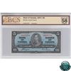 BC-23c 1937 Bank of Canada $5, Coyne-Towers, S/N: A/S6476754 BCS Certified AU-58 Original!
