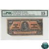Image 1 : BC-26a 1937 Bank of Canada $50. Osborne-Towers, S/N: A/H0034085 PMG Certified Choice F-15 (missing c