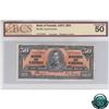 BC-26c 1937 Bank of Canada $50, Coyne-Towers, Changeover, BH 4753692, BCS AU-50 (stains)
