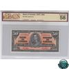 BC-26S 1937 Bank of Canada SPECIMEN $50, S/N: A/H0000000 BCS Certified AU-58 (glue residue). Only 47